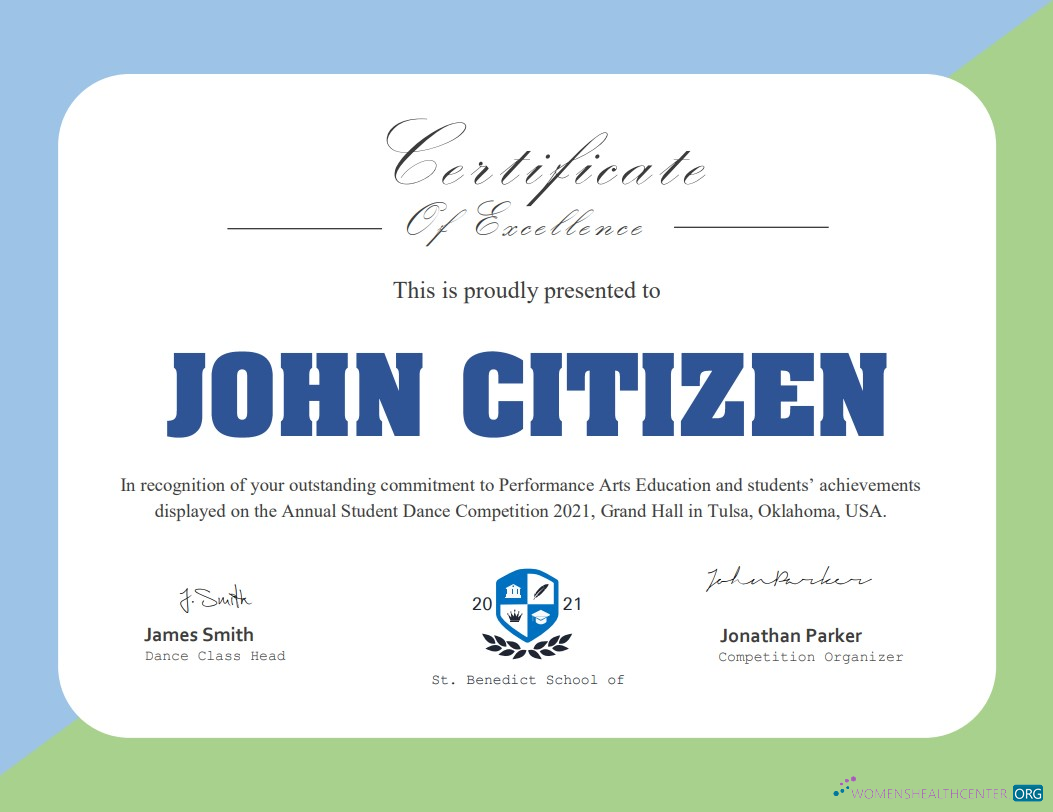Download USA Dance cert Photoshop template